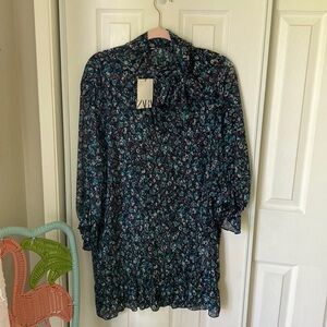 Zara printers mini dress